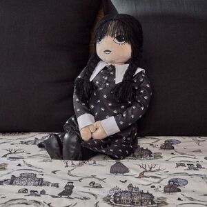 Pottery Barn Wednesday Shaped Doll BN